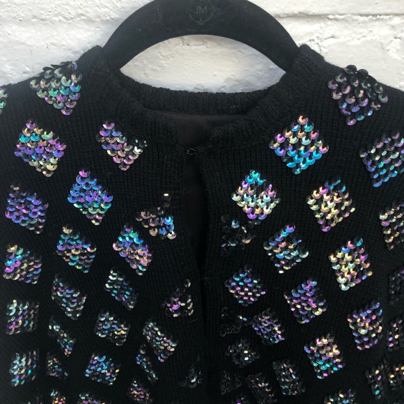 Fab 80s Sequin Cardigan 💎 - Picture 3 of 5